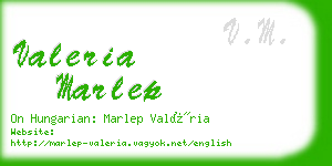 valeria marlep business card